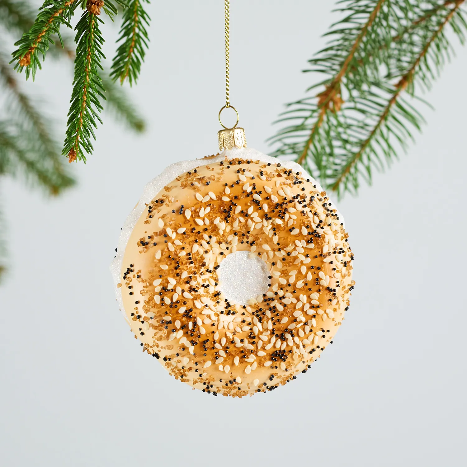 Sur La Table Everything Bagel Ornament, 4.13"