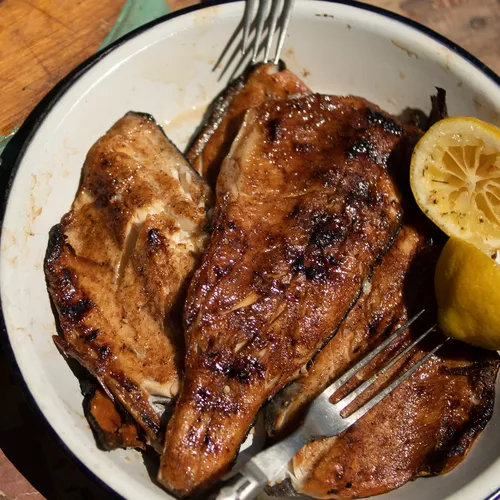 Fried Fish Bones & Smoked Fish