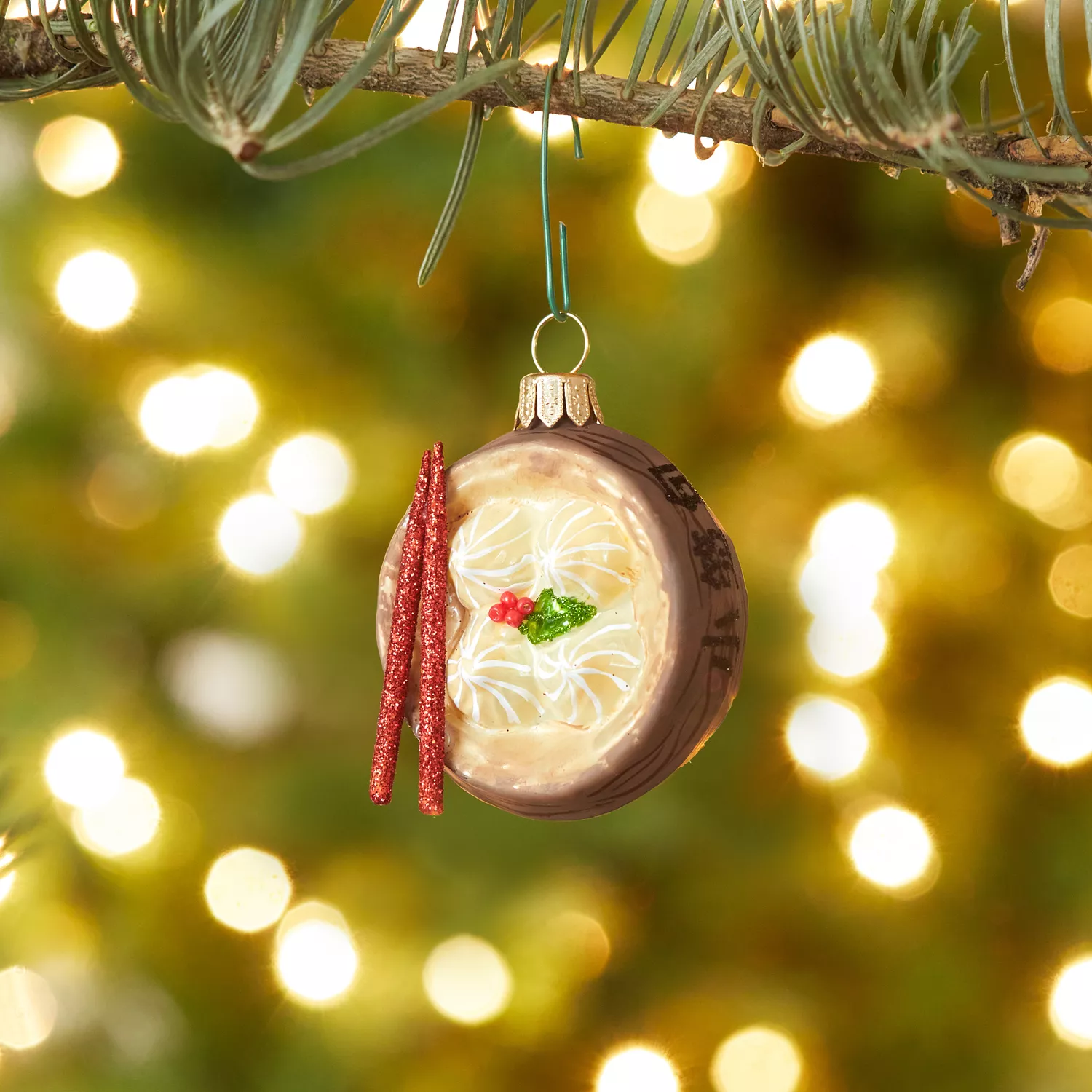 Sur La Table Dumplings Glass Ornament