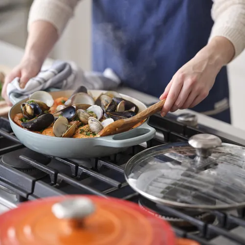Le Creuset Signature Braiser with Glass Lid, 2.25 qt.