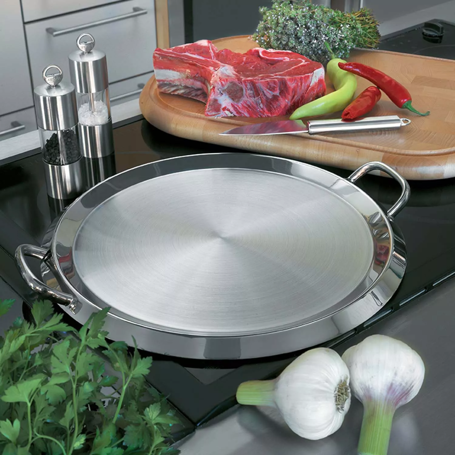 Cristel Stainless Steel Rondeau with Lid