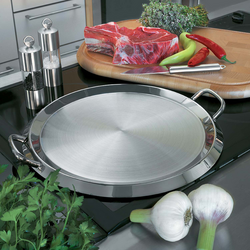 Cristel Plancha/Griddle with Lid, 13.5&#34;