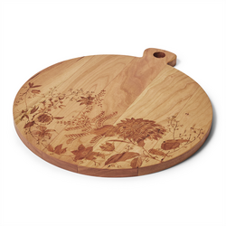 Sur La Table Floral Etched Cheese Board