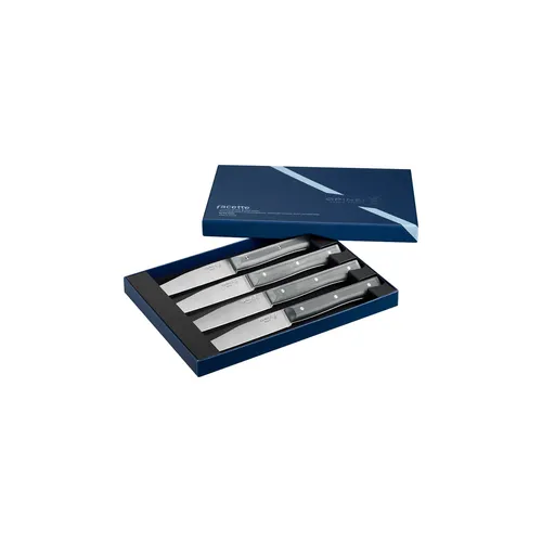 Opinel Facette Micro-Serrated 4-Piece Steak Knife Set