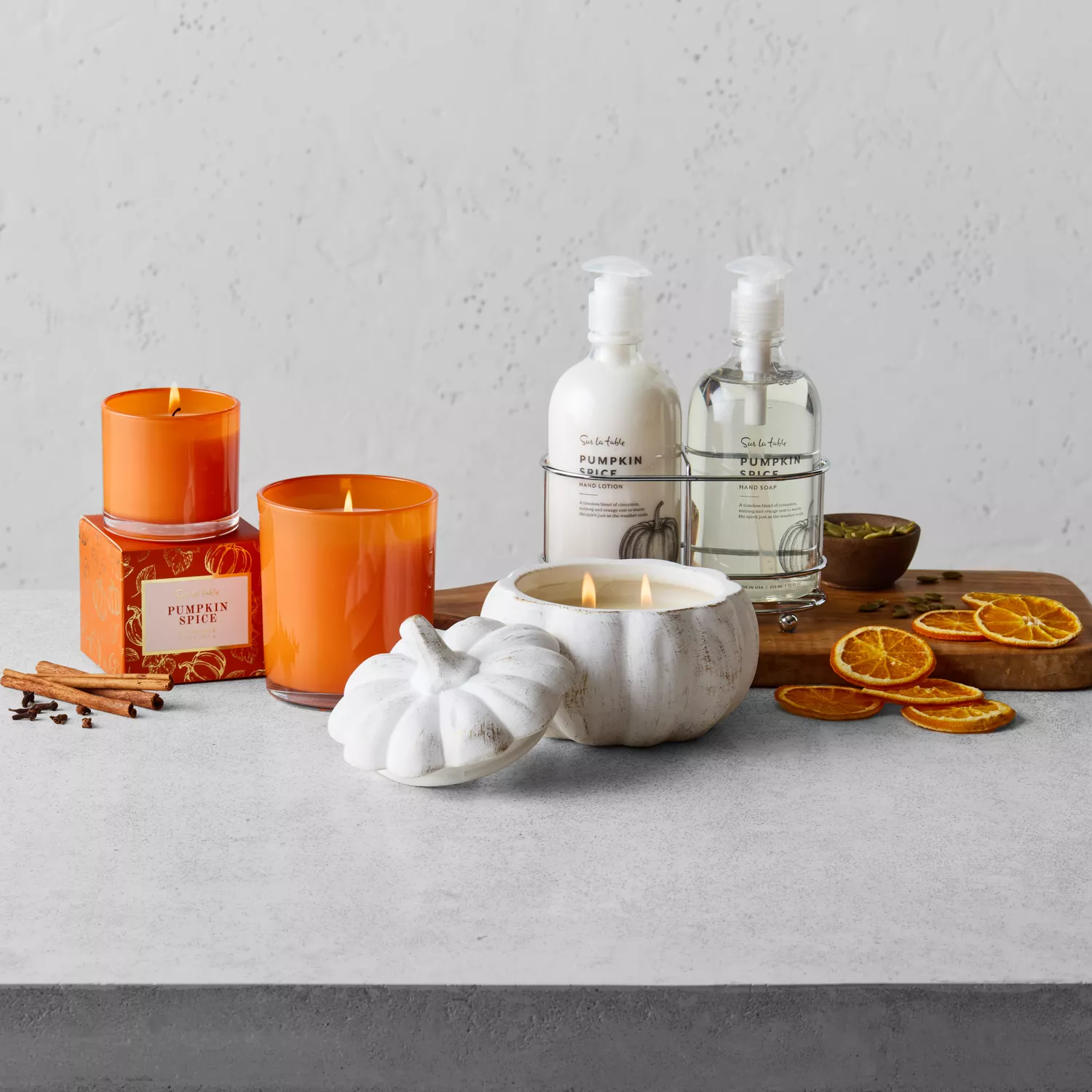 Sur La Table Figural Pumpkin Spice Candle