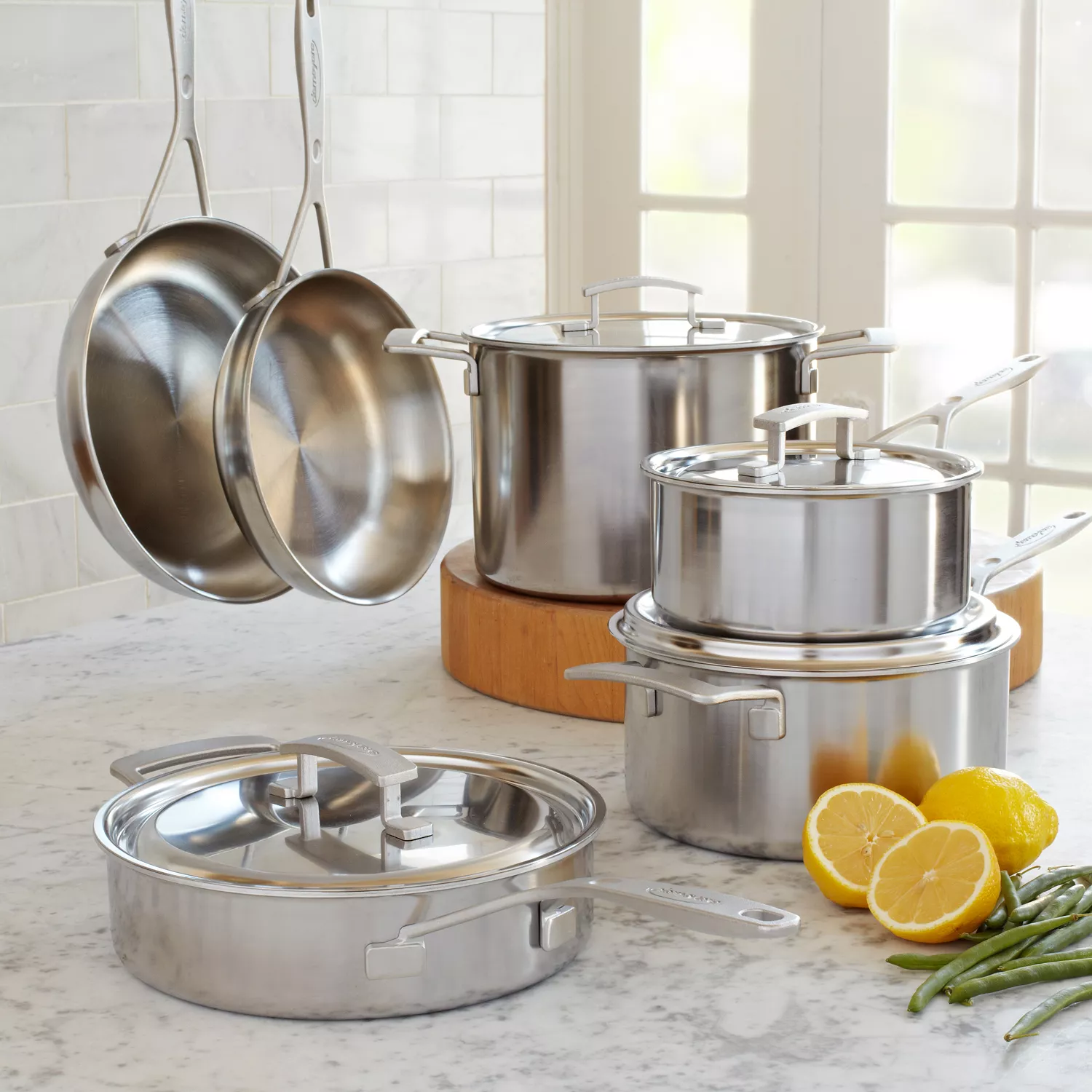 Demeyere Industry 5-Ply 10-pc Stainless Steel Cookware Set, 10-pc