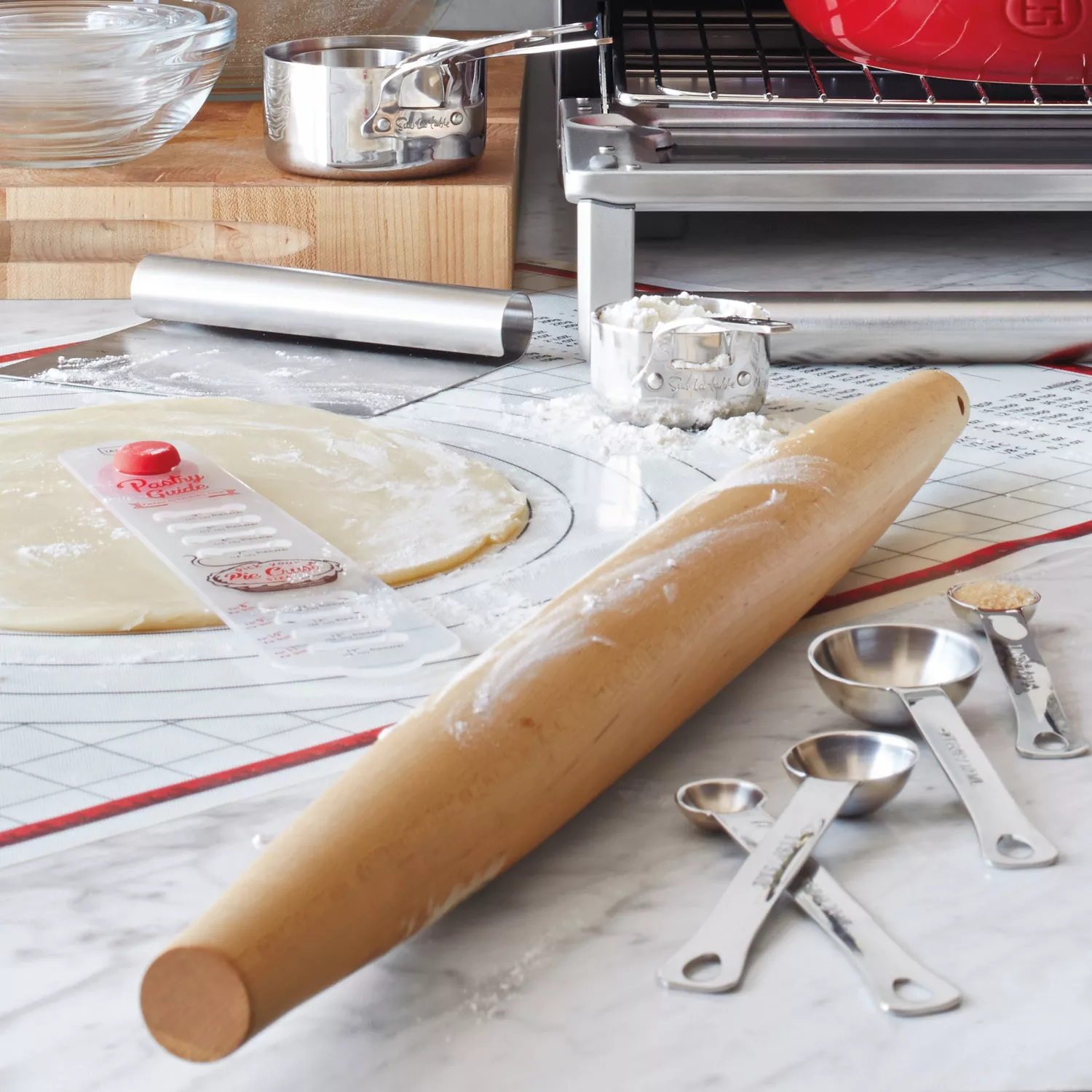 Sur La Table French Tapered Rolling Pin, 20&#189;&#034; x 1&#190;&#034;