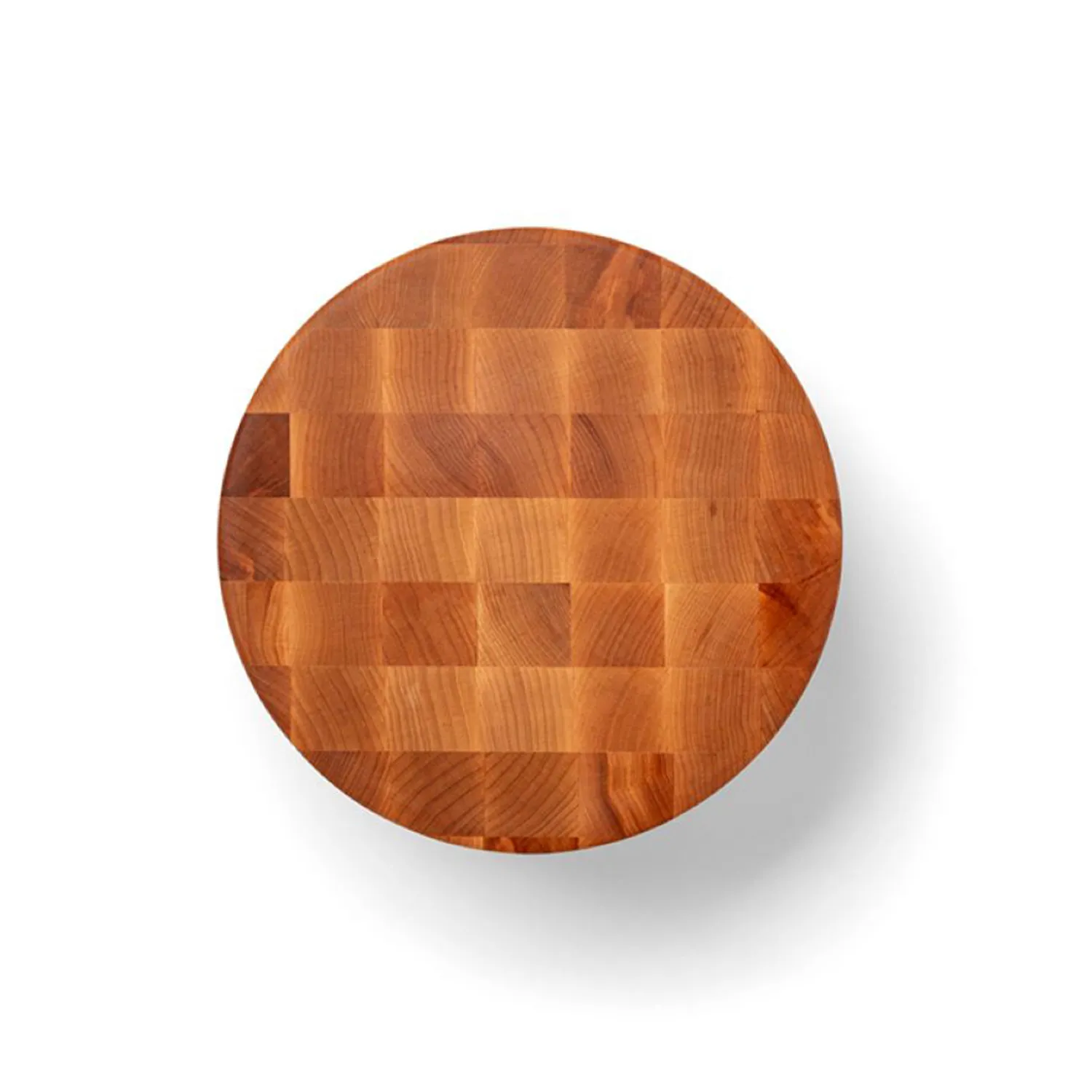 John Boos Maple End-Grain Round Chopping Block w/ Feet, 12" x 6"