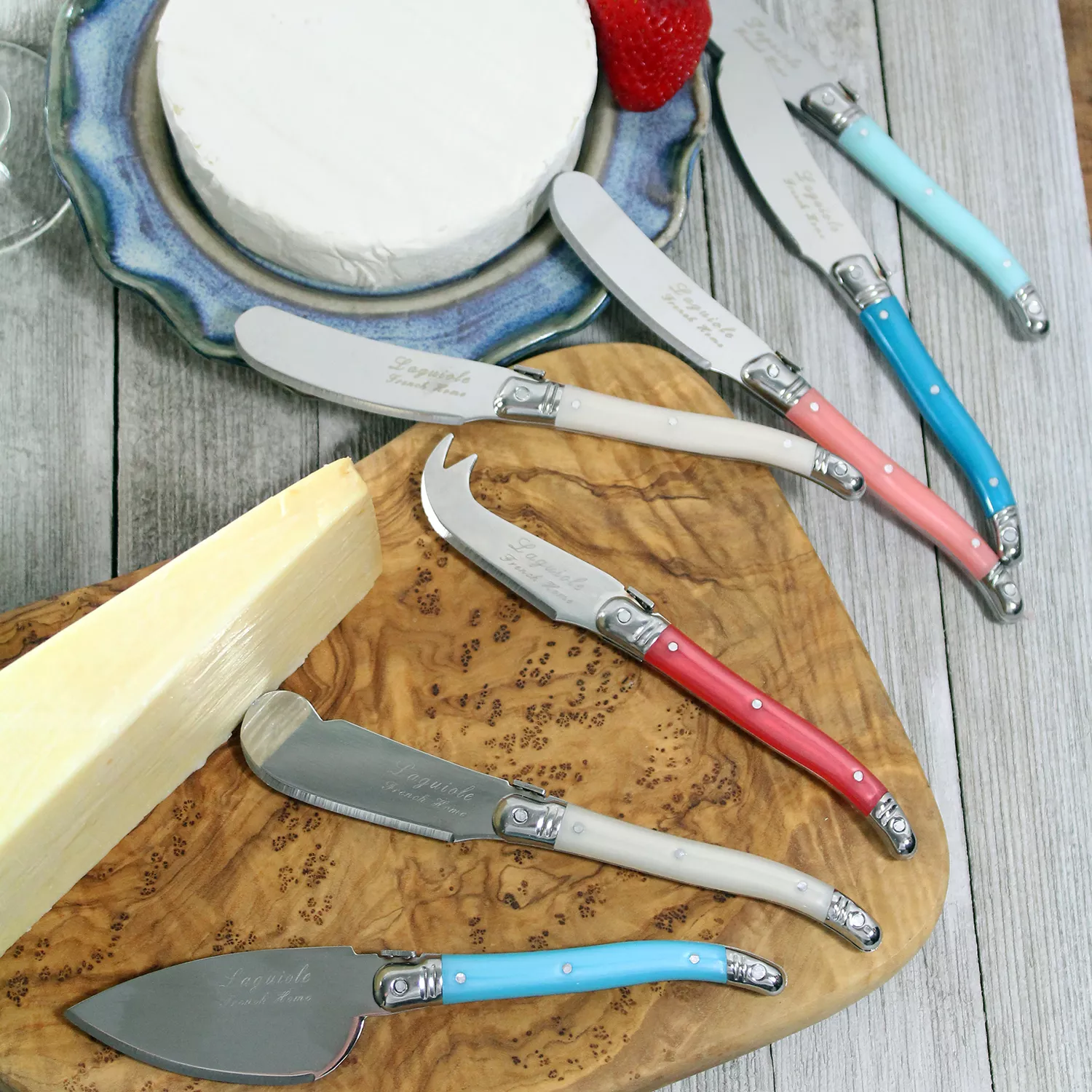 French Home 7-Piece Laguiole Cheese Knife & Spreader Set, 7 Piece