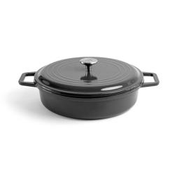 Misen Enameled Cast Iron Braiser, 5 qt.
