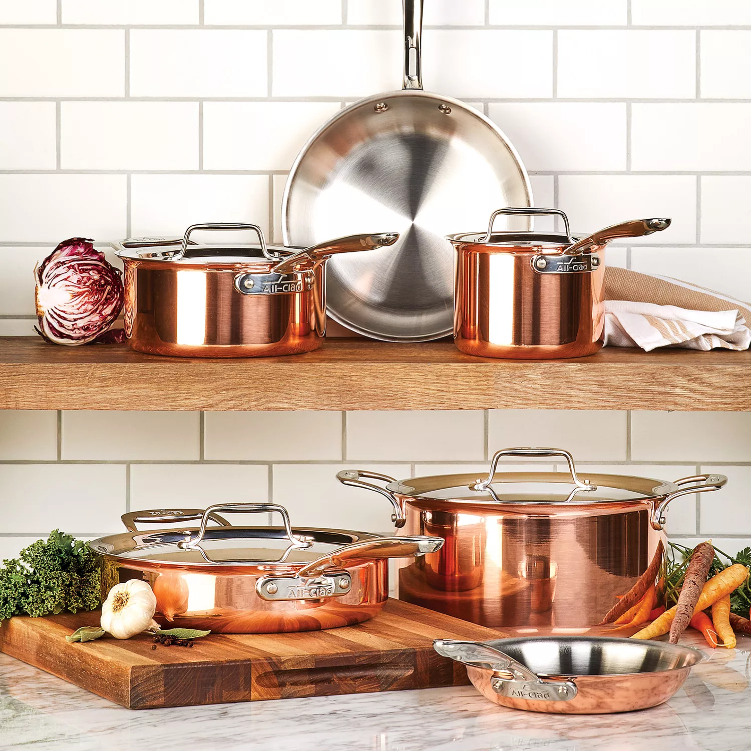 KitchenAid Tri-Ply Copper 10-Piece Set