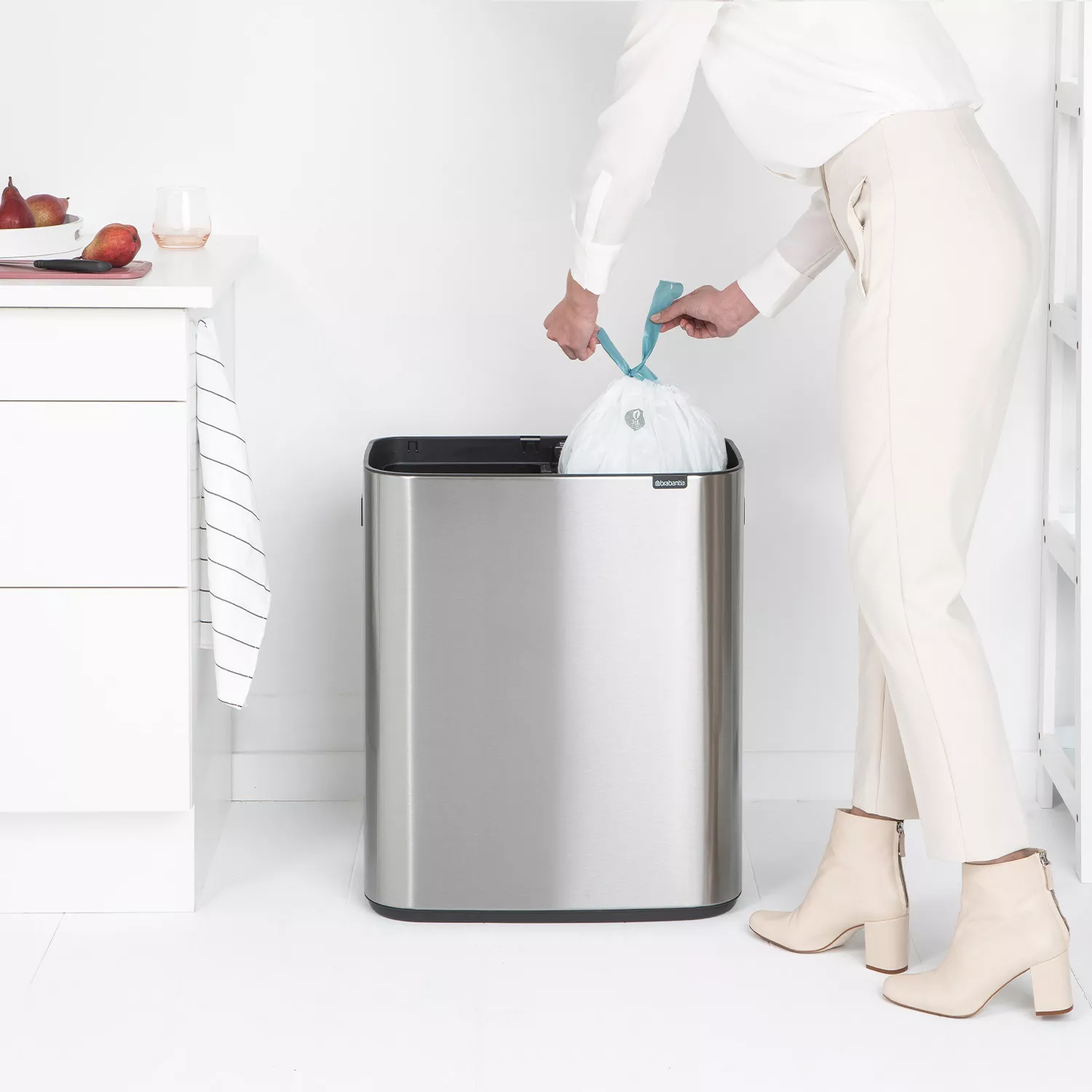 Brabantia Bo Touch Top Can, 2 x 30 L