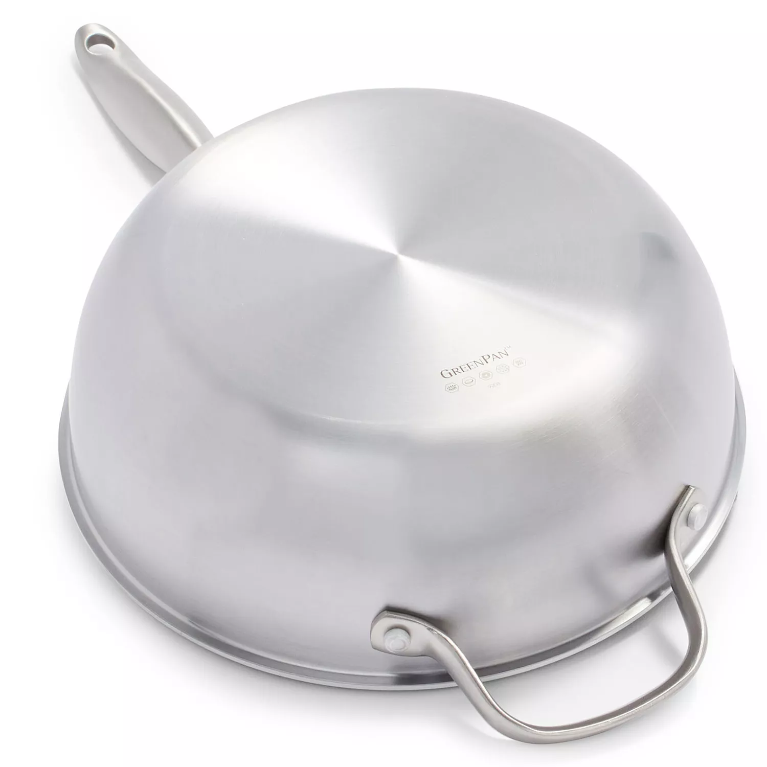GreenPan Venice Pro Stainless Steel Ceramic Nonstick Chef's Pan with Lid, 3.5 Qt.