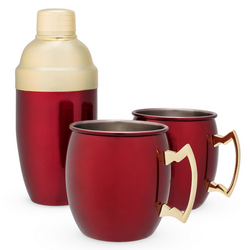 Twine Living Co. Red Mule Mugs & Classic Shaker Set