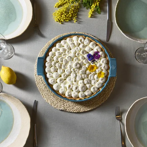 Peugeot Appolia Stoneware Round Tart Dish, 11.5"