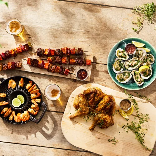 Sur La Table Cast Iron Shrimp Pan