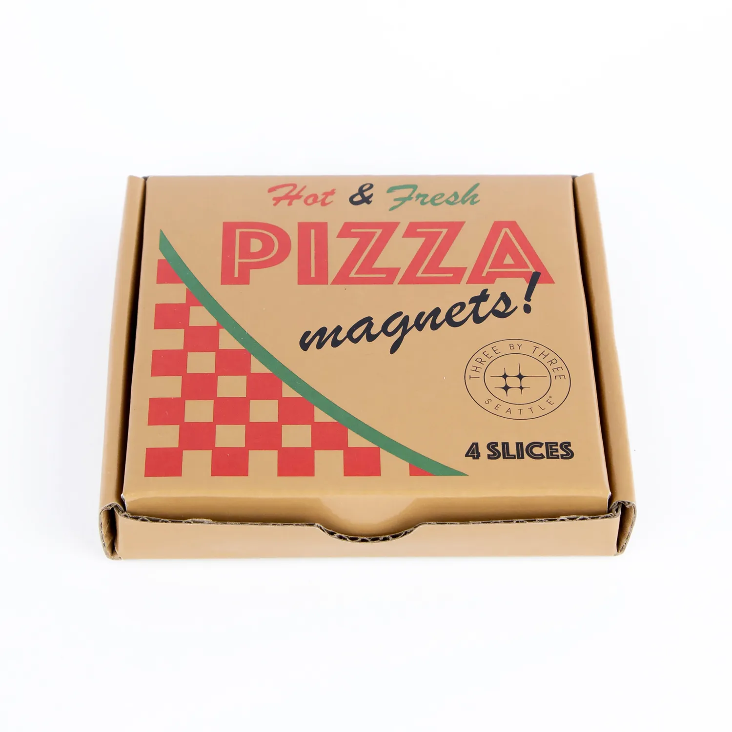 Three By Three Pizza Magnets