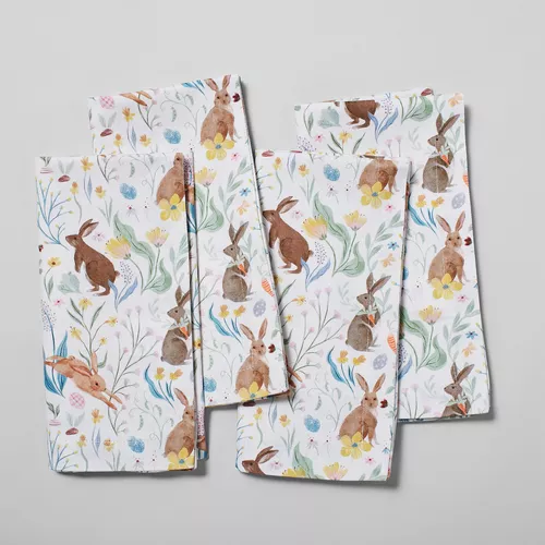 Sur La Table Easter Bunny Napkins, Set of 4