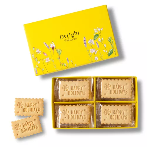 Delight Patisserie Happy Holidays Cookie Box