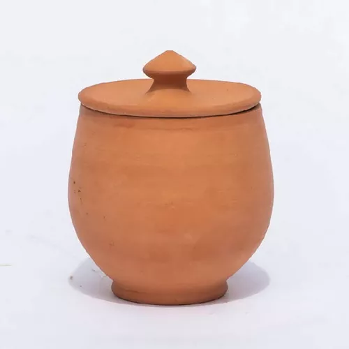 Alcantara-Frederic Artisanal Terracotta Pot with Lid