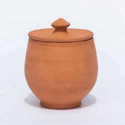 Alcantara-Frederic Artisanal Terracotta Pot with Lid