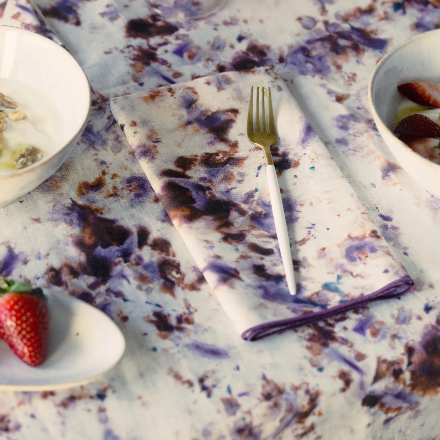 Goldie Home Marble Napkins, Set of 4