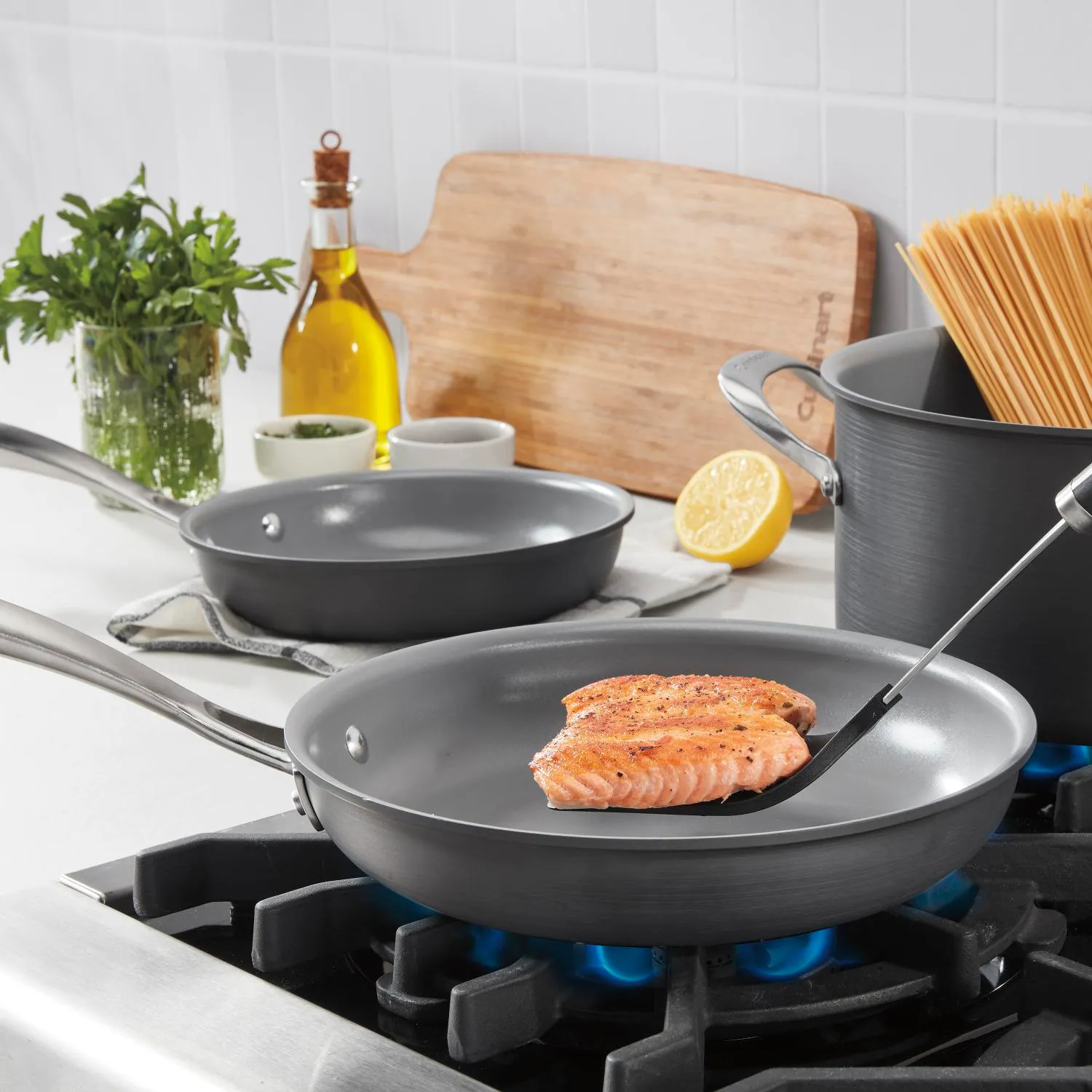 Cuisinart Green Gourmet Complete Ceramic Nonstick 11-Piece Cookware Set