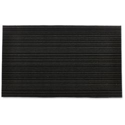 Chilewich Skinny Stripe Shag Big Mat, Steel