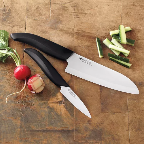 Kyocera&#174; 2&#8211;Piece Asian Ceramic Knife Set, Black