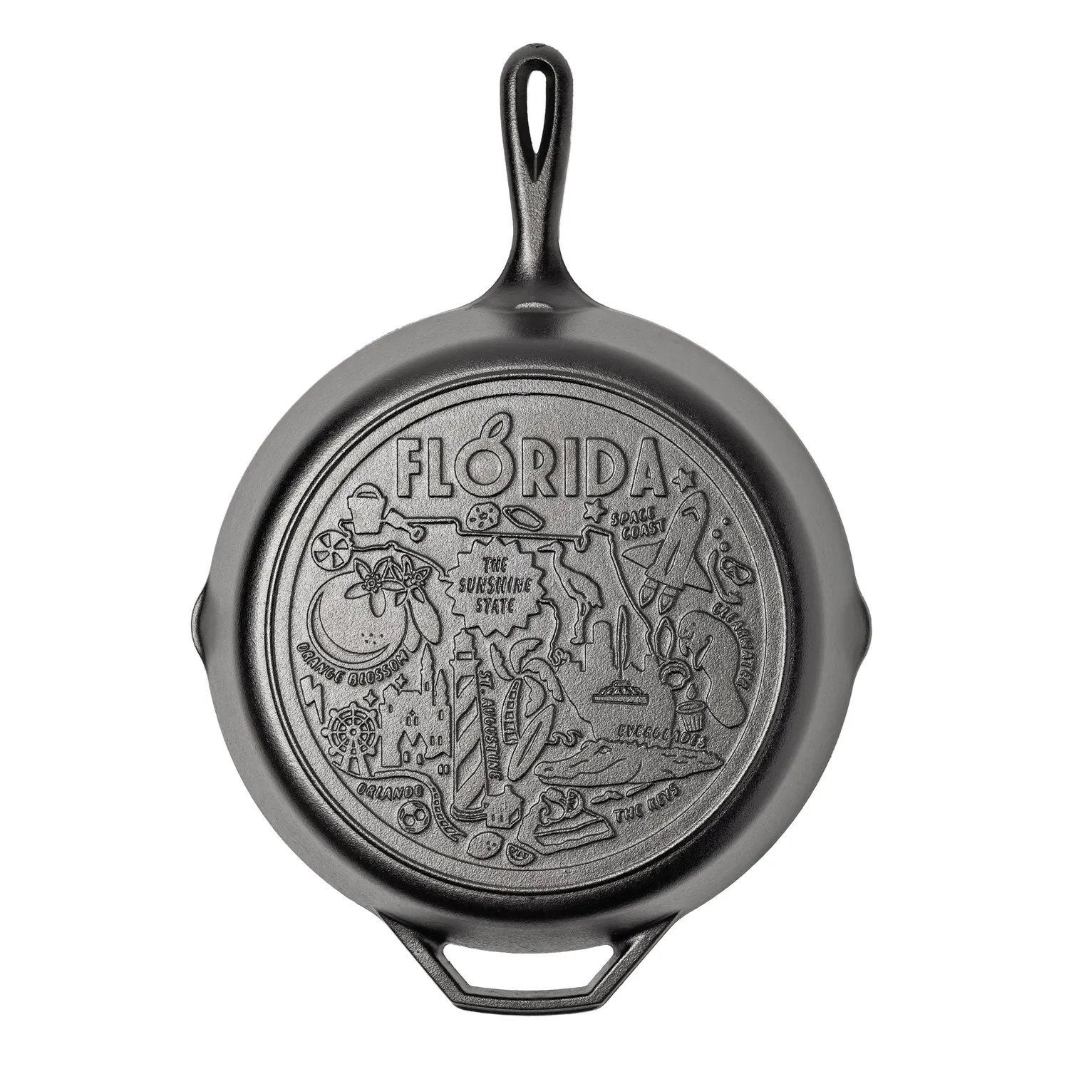 Lodge Road Trip State Cast Iron Skillet, 12"