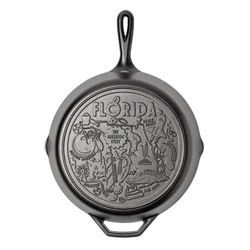 Lodge Road Trip State Cast Iron Skillet, 12"