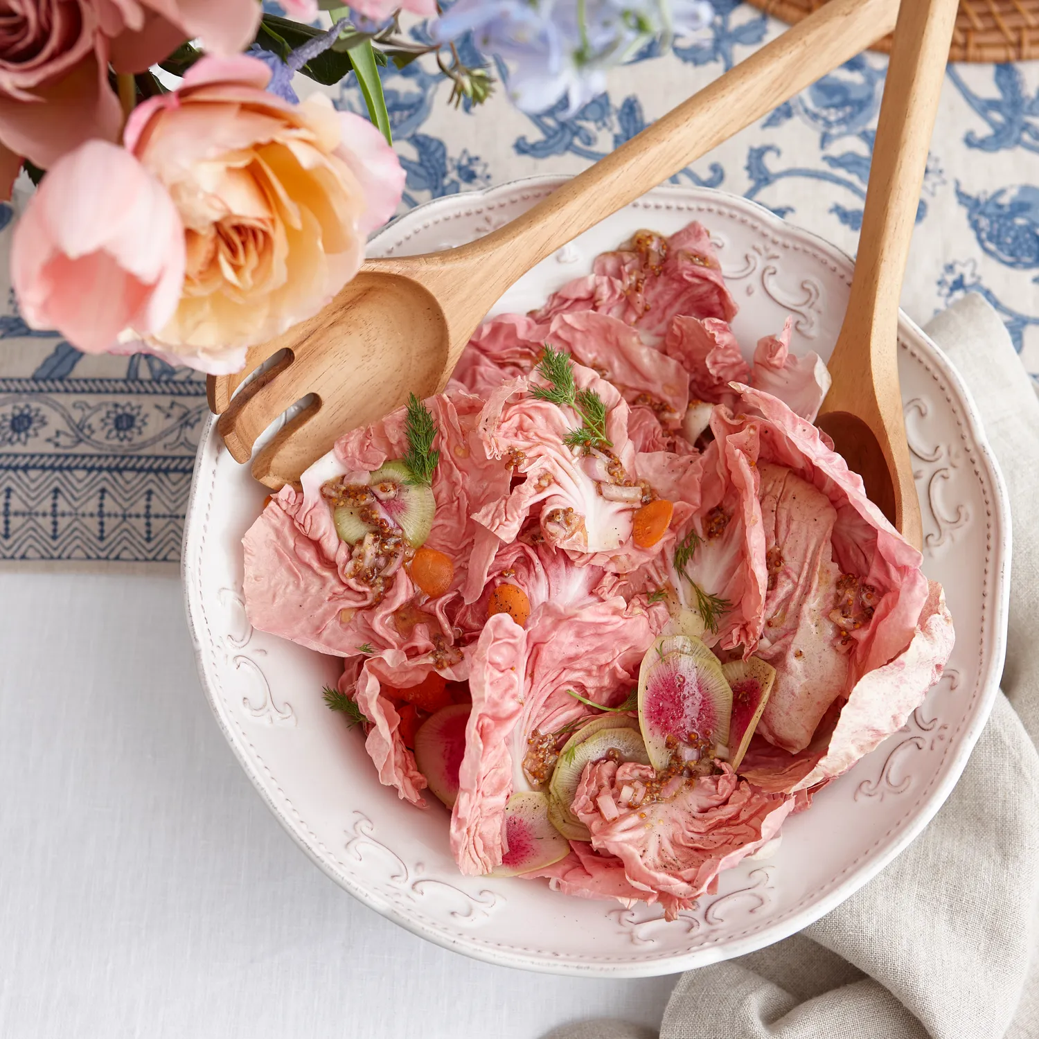 Sur La Table Pearl Scalloped Pasta Bowl