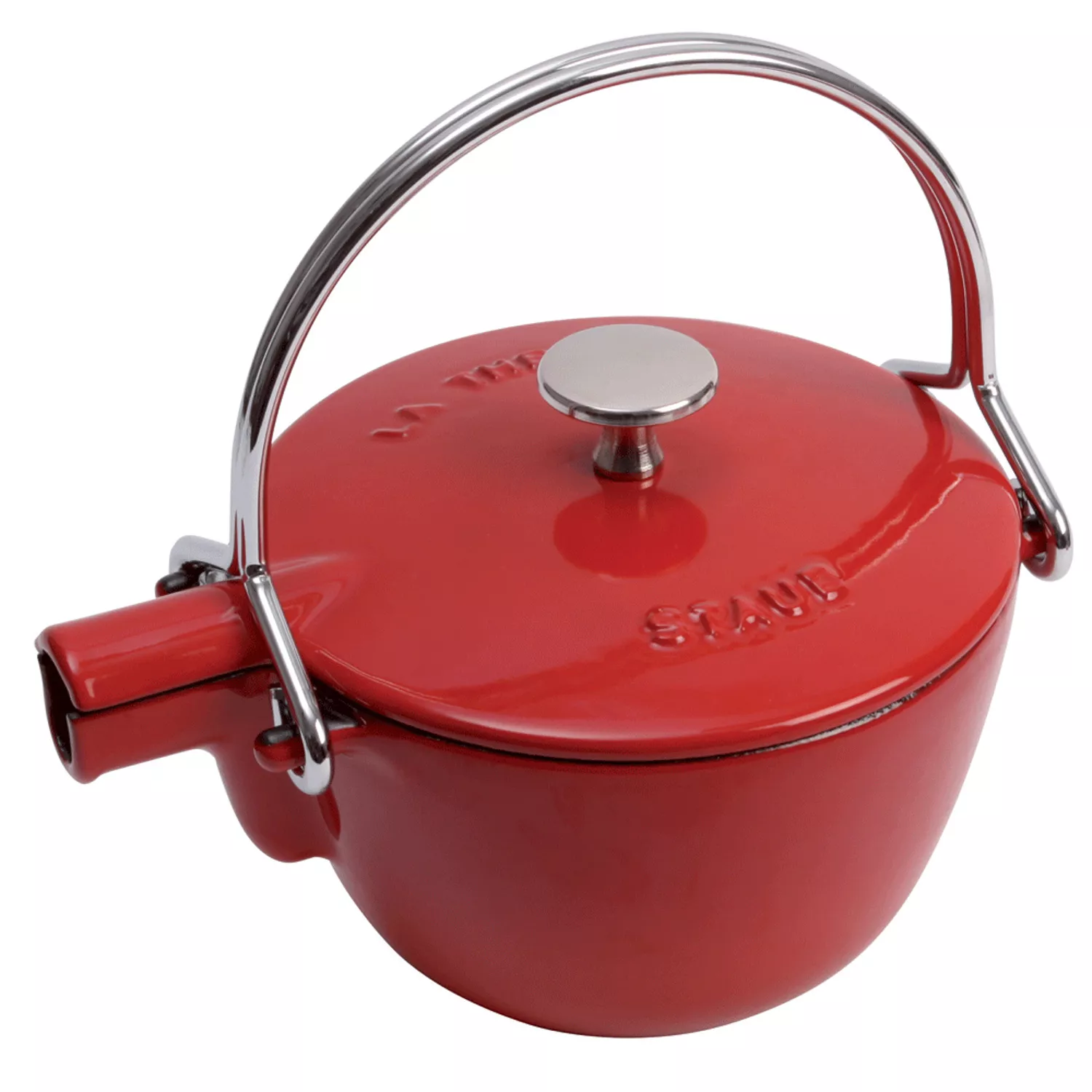 KitchenAid Red Porcelain Enameled Whistling 1.5-quart Tea Kettle