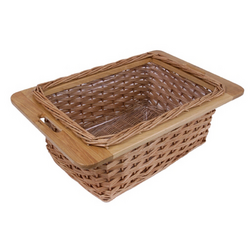 John Boos Wicker Basket for Butcher Block Tables, 8"x21"x6" I have 6 under my Boos Block Island