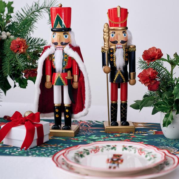 Sur La Table Blue Wooden Nutcracker Décor - thumbnail 2
