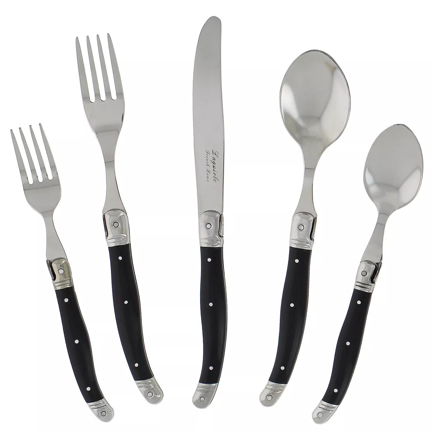 French Home Laguiole Stainless Steel Flatware, 20-Piece Set