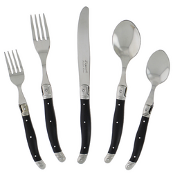 French Home Laguiole Stainless Steel Flatware, 20-Piece Set 