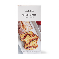 Sur La Table Apple Fritter Loaf Bread Mix I used the 4"x8" loaf pan called for but think a 3"x7" would be better