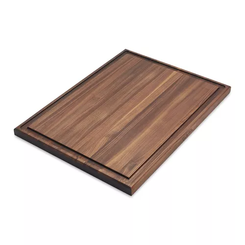 Sur La Table Reversible Teak Carving Board, Brown