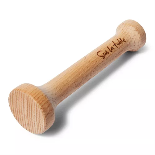 Sur La Table Flex-Core Silicone Jar Scraper with Wood Handle