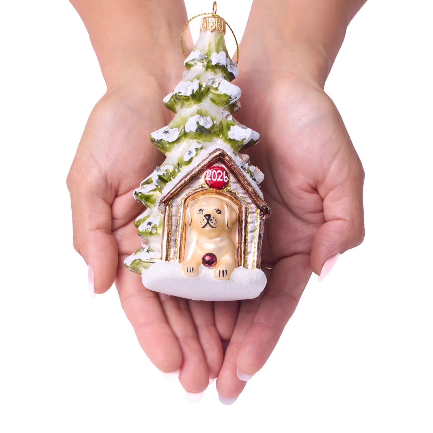 Sur la table Dog House 2026 Ornament