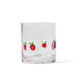 Sur La Table Strawberry Icon Double Old-Fashioned Glass