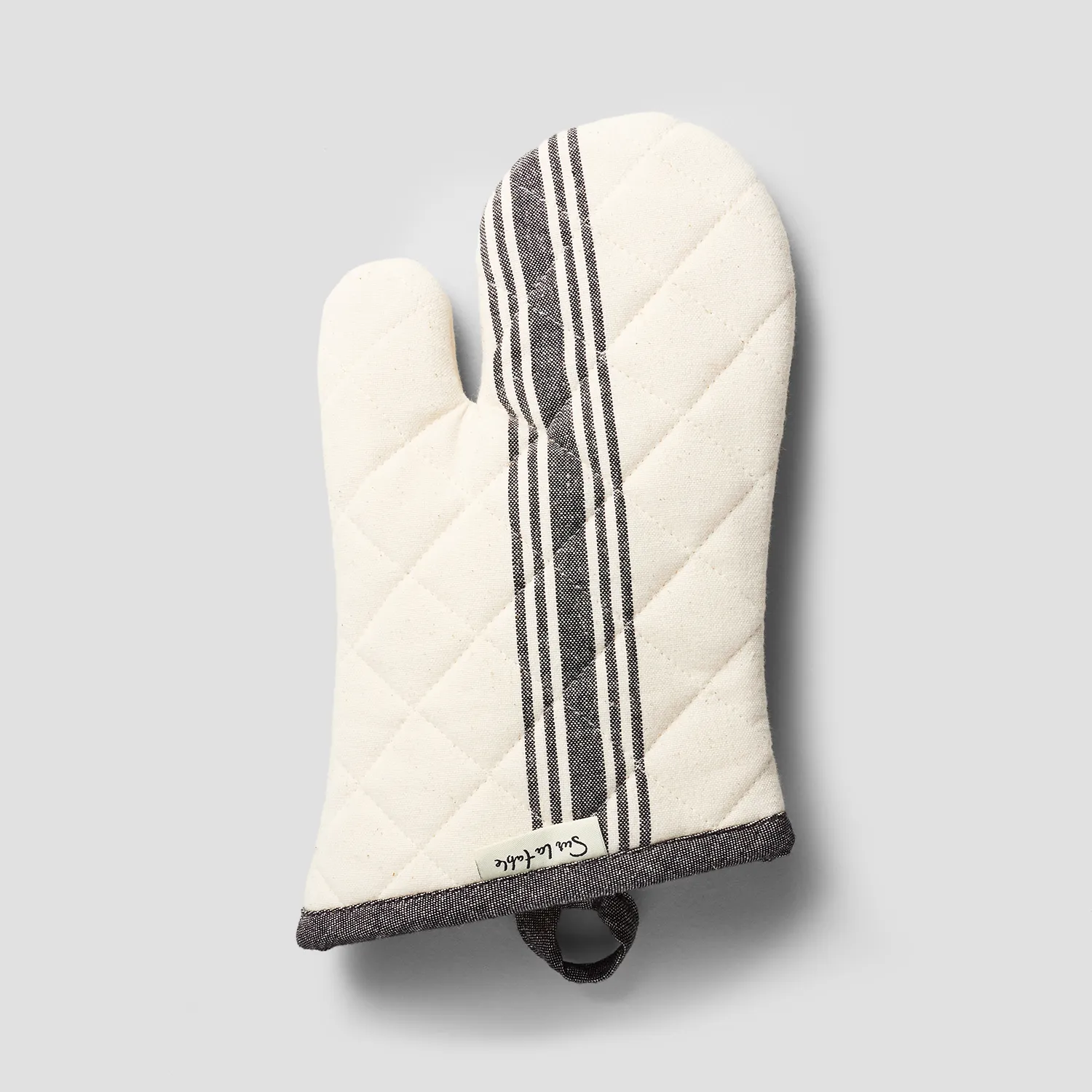 Sur la table Stripe Woven Oven Mitt
