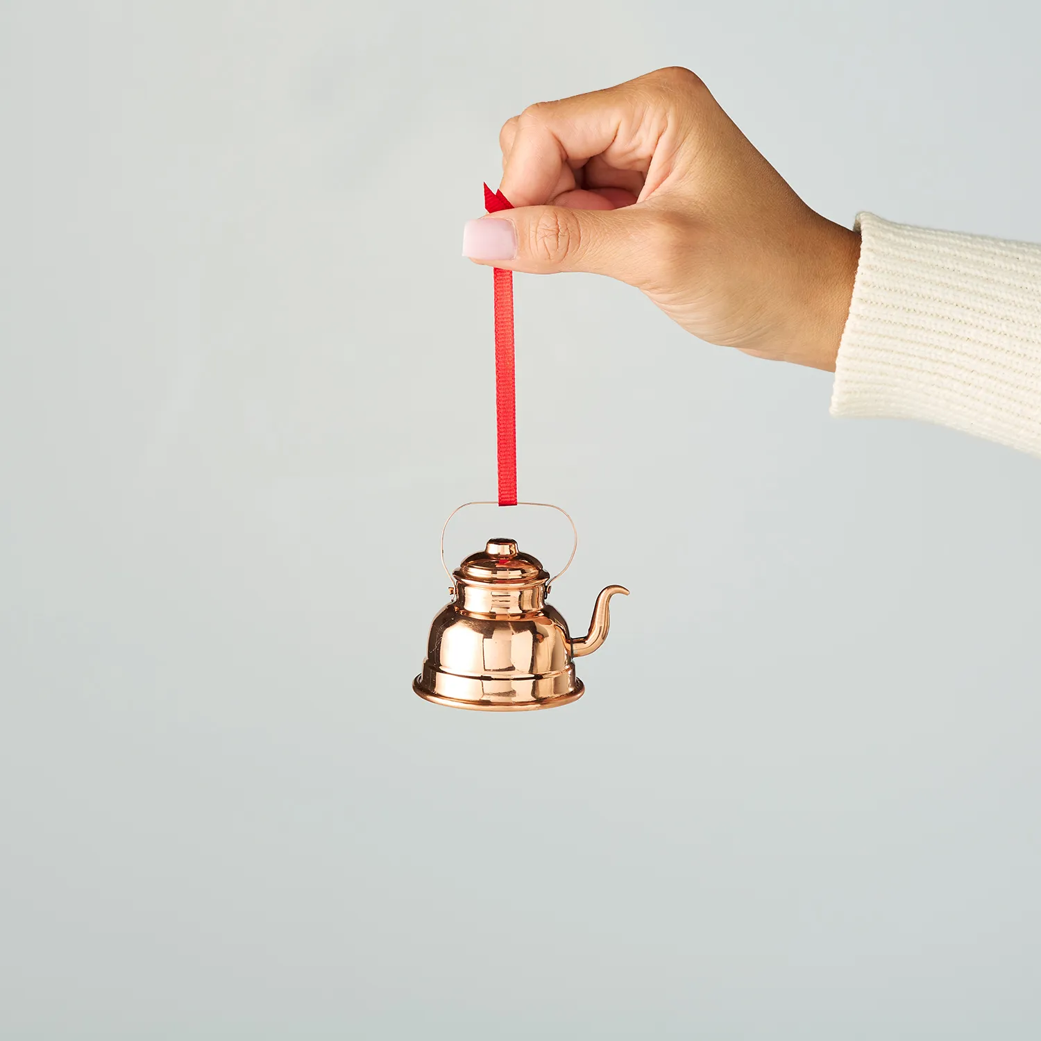 Sur La Table Copper Teapot Ornament, 2.36"