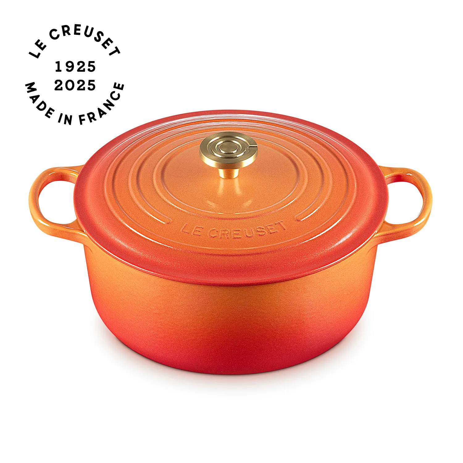 Le Creuset Signature Flamme Dorée Dutch Oven, 7.25 qt.