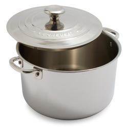 Le Creuset Stainless Steel Stockpot, 7 qt.