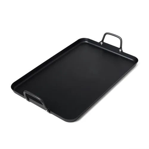 Sur La Table Carbon Steel Double Burner Griddle, 17" x 11"