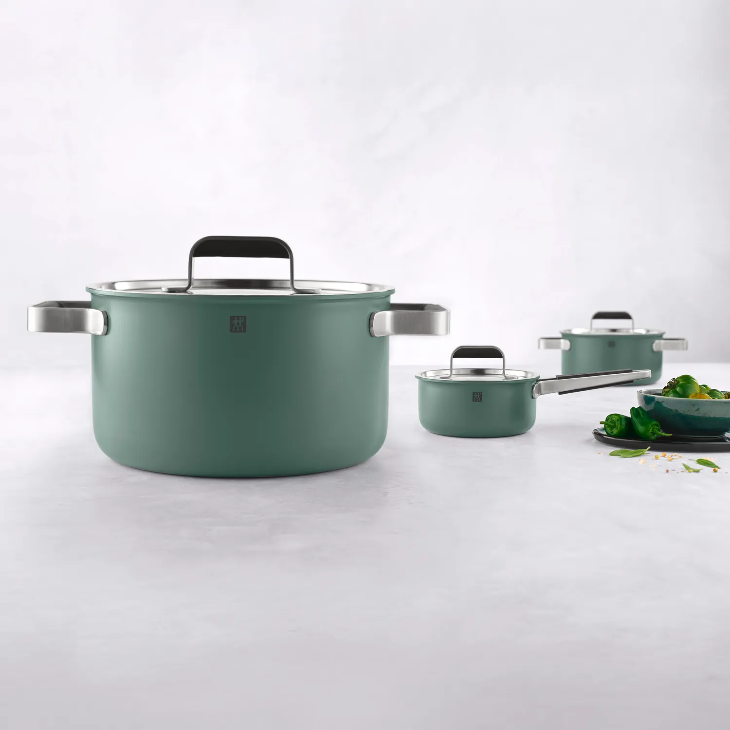 Zwilling Pure Stainless Steel 6-Piece Cookware Set
