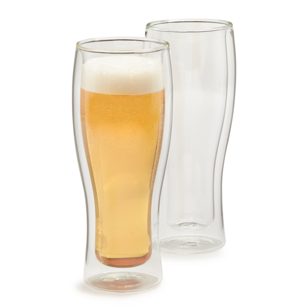 Zwilling J.A. Henckels Sorrento Double-Wall Beer Glasses, 14 oz., Set of 2
