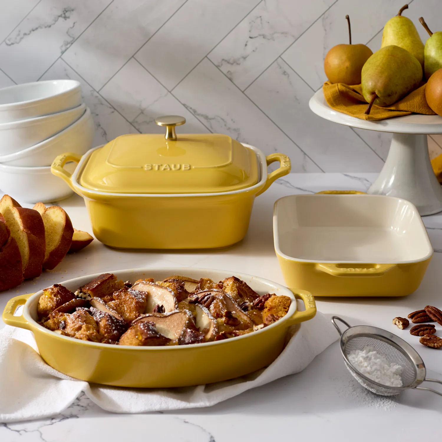 Staub Stoneware 4-Piece Baking Dish Set